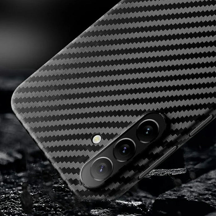 X-LEVEL For Samsung Galaxy S26 Case Carbon Fiber Texture Hard PC Phone Cover Anti Shock - Black - 4