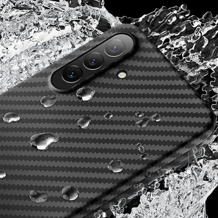 X-LEVEL For Samsung Galaxy S26 Case Carbon Fiber Texture Hard PC Phone Cover Anti Shock - Black - 5