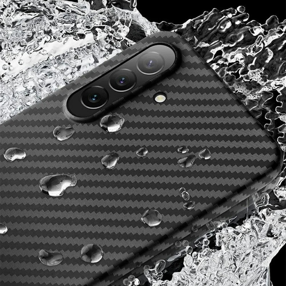 X-LEVEL For Samsung Galaxy S26+ Case Carbon Fiber Texture Hard PC Phone Cover Anti Shock - Black - 5