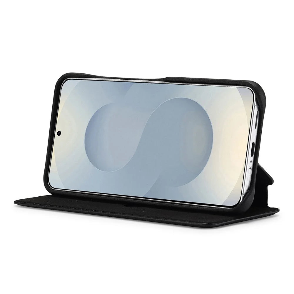 LC.IMEEKE For Samsung Galaxy S26+ Case Card Holder Stand Leather Phone Cover - Black - 3