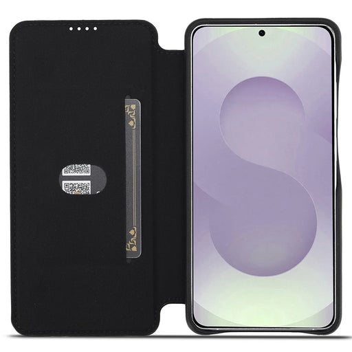 LC.IMEEKE For Samsung Galaxy S26 Ultra Case Card Holder Stand Leather Phone Cover - Black - 2