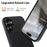 For Samsung Galaxy S26 Ultra Magnetic Case Fine Grid Texture Leather + PC + TPU Phone Cover - Black - 4