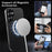For Samsung Galaxy S26 Ultra Magnetic Case Fine Grid Texture Leather + PC + TPU Phone Cover - Black - 6