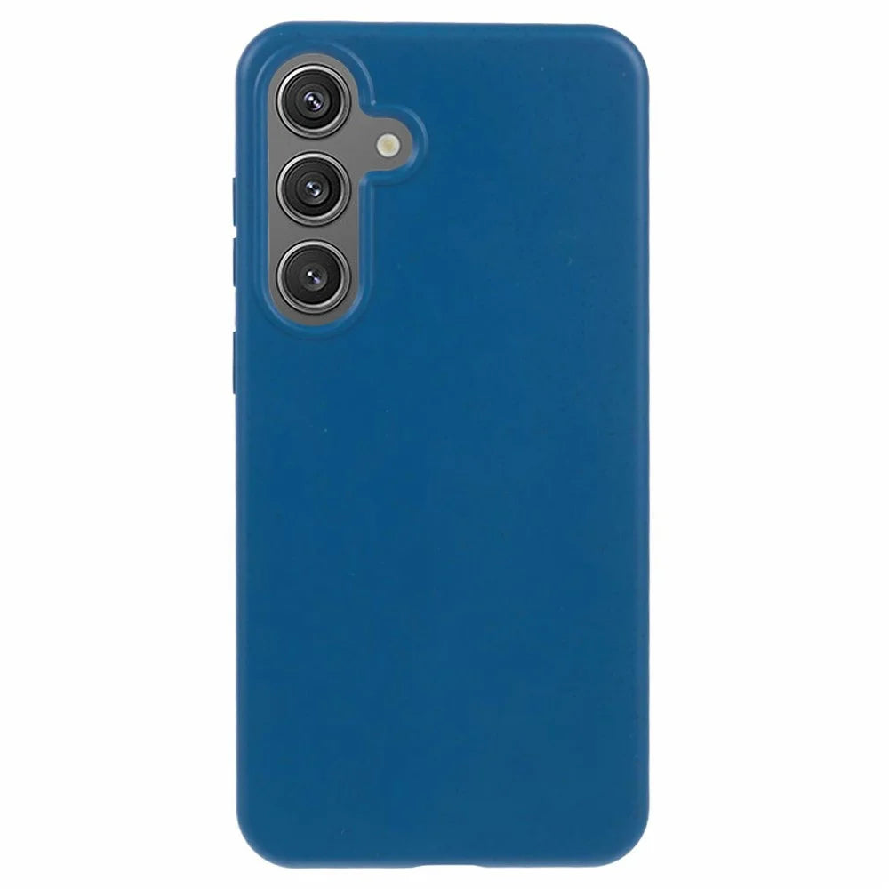 For Samsung Galaxy S26 Case Biodegradable Wheat Straw + TPU Matte Phone Cover - Blue - 1