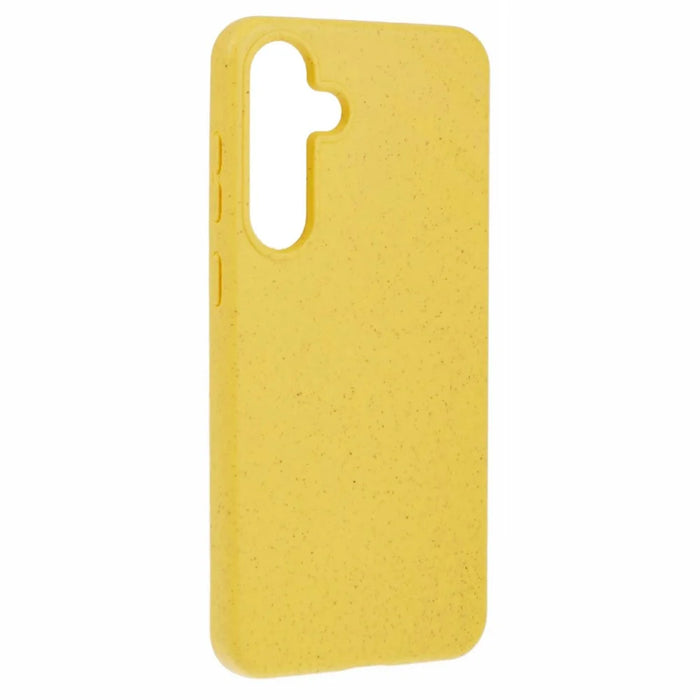 For Samsung Galaxy S26+ Case Biodegradable Wheat Straw + TPU Matte Phone Cover - Yellow - 3