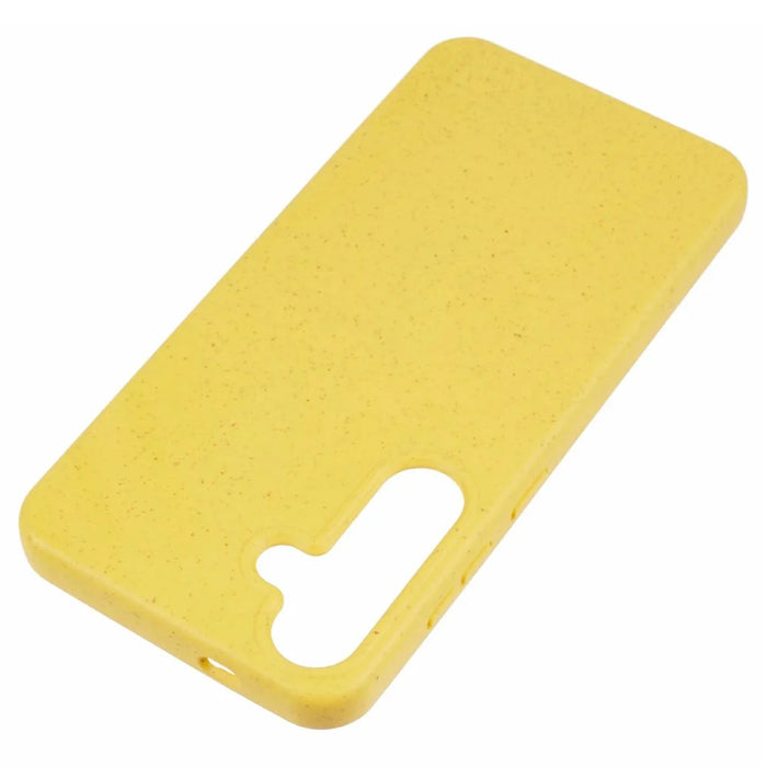 For Samsung Galaxy S26+ Case Biodegradable Wheat Straw + TPU Matte Phone Cover - Yellow - 6