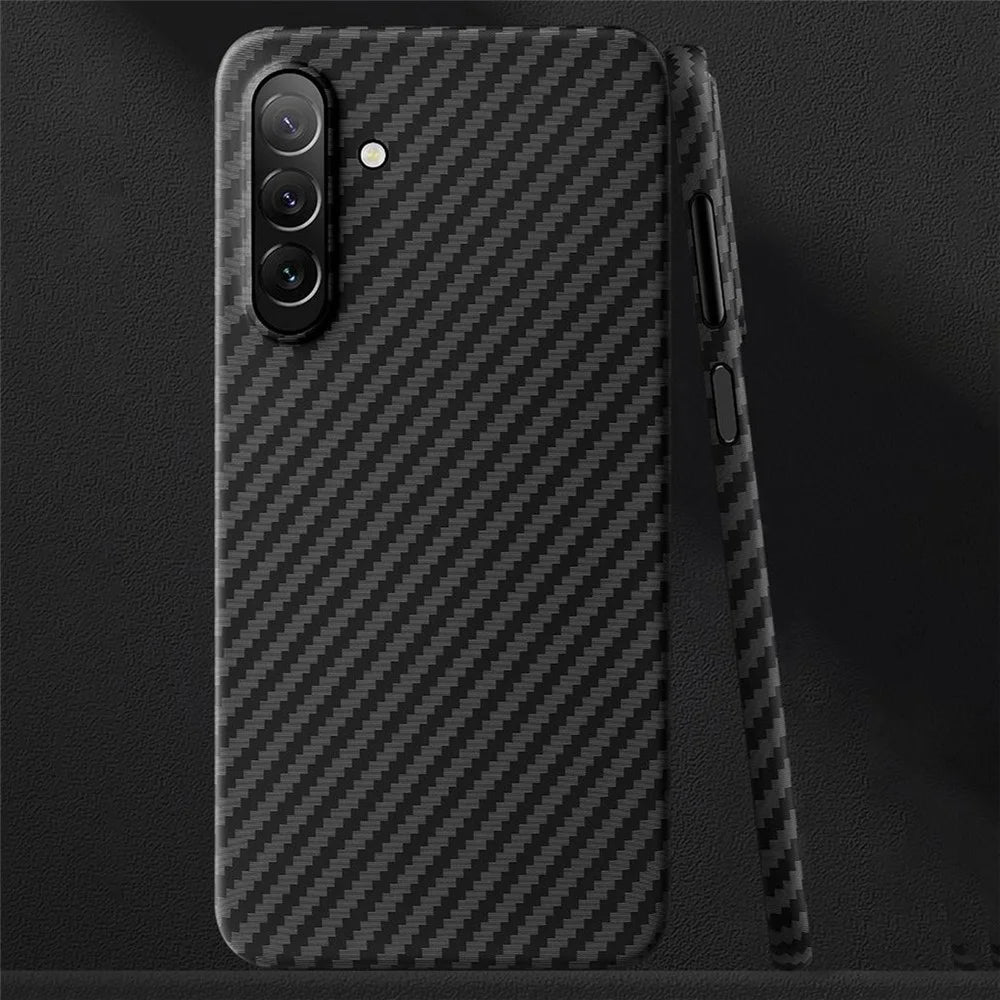 X-LEVEL For Samsung Galaxy S26 Magnetic Case Carbon Fiber Texture Ultra-Thin PC Hard Phone Cover - Black - 2