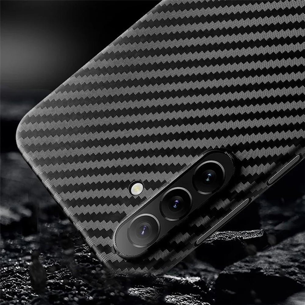 X-LEVEL For Samsung Galaxy S26 Magnetic Case Carbon Fiber Texture Ultra-Thin PC Hard Phone Cover - Black - 5