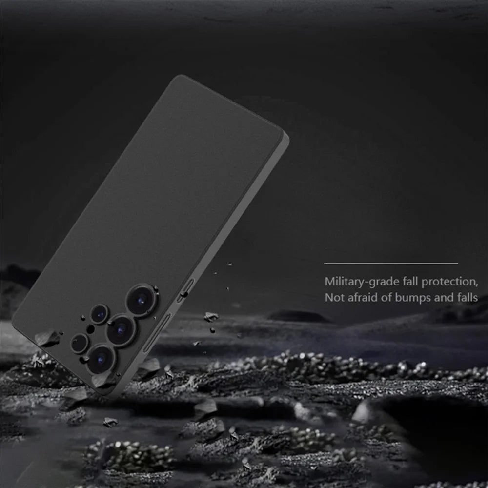 X-LEVEL Wings II Series For Samsung Galaxy S26 Ultra Case Hard PP Matte Phone Cover 0.18mm Ultra-Thin - Transparent Black - 2