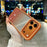 For iPhone 17 Pro Max Case Gradient Glitter Rhinestone Decor TPU Acrylic Shockproof Phone Cover - Orange - 3