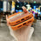 For iPhone 17 Pro Max Case Gradient Glitter Rhinestone Decor TPU Acrylic Shockproof Phone Cover - Orange - 5