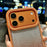 For iPhone 17 Pro Max Case Gradient Glitter Rhinestone Decor TPU Acrylic Shockproof Phone Cover - Orange - 6