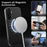 For Samsung Galaxy S26 Magnetic Case Cloth Texture PC + TPU + PU Leather Anti-Scratch Phone Cover - Black - 4