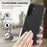 For Samsung Galaxy S26 Magnetic Case Cloth Texture PC + TPU + PU Leather Anti-Scratch Phone Cover - Black - 5