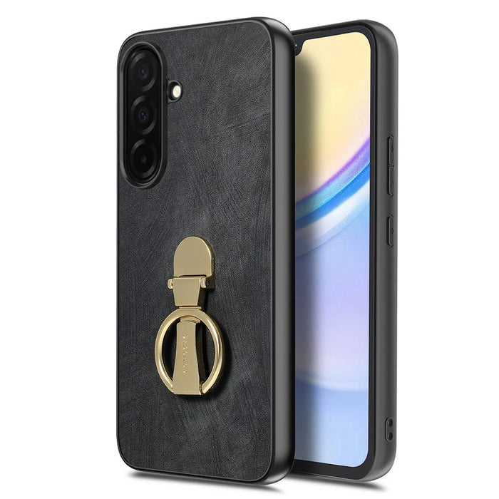 CASENEO D22 For Samsung Galaxy S26 Case Folding Kickstand Retro Leather Back Phone Cover - Black - 4