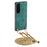 For Samsung Galaxy S26+ Retro Leather Phone Back Cover with Adjustable Strap - Green - 1