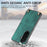 For Samsung Galaxy S26+ Retro Leather Phone Back Cover with Adjustable Strap - Green - 4