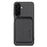 For Samsung Galaxy S26 Magnetic Case Detachable Card Holder Phone Back Cover - Black - 1