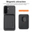 For Samsung Galaxy S26 Magnetic Case Detachable Card Holder Phone Back Cover - Black - 2