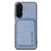 For Samsung Galaxy S26+ Magnetic Case Detachable Card Holder Phone Back Cover - Blue - 1