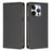 For iPhone 15 Pro Max / iPhone 15 Pro Leather Wallet Case Magnetic Closure RFID Blocking Phone Cover - Black - 1
