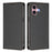 For iPhone 16 Leather Wallet Case Magnetic Closure RFID Blocking Phone Cover - Black - 1