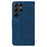 For Samsung Galaxy S26 Ultra Case Geometry Pattern Leather Wallet Phone Cover with Wrist Strap - Blue - 7