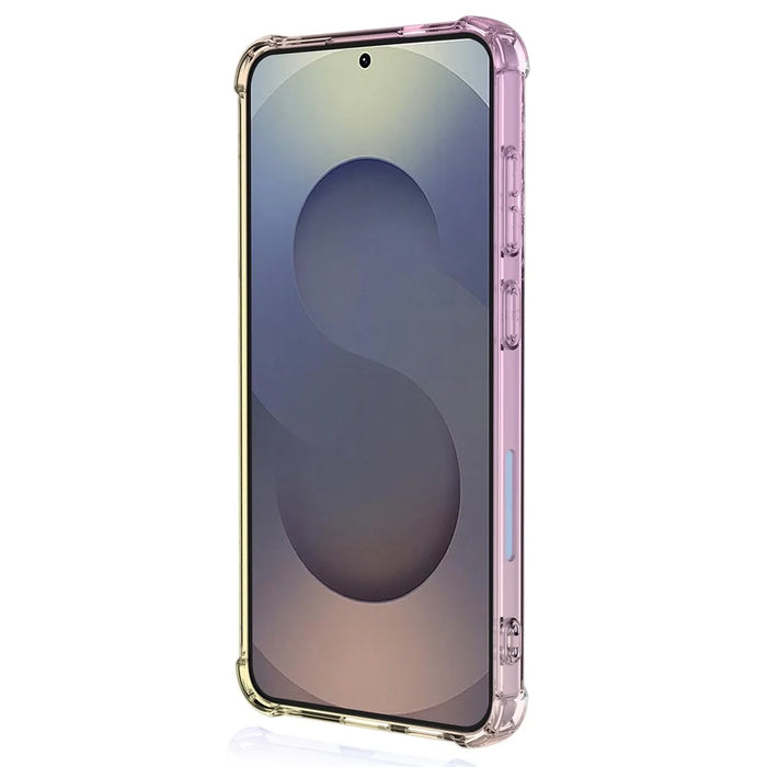 For Samsung Galaxy S26 Ultra Case Gradient Color TPU Anti-Drop Phone Cover - Pink  /  Gold - 3