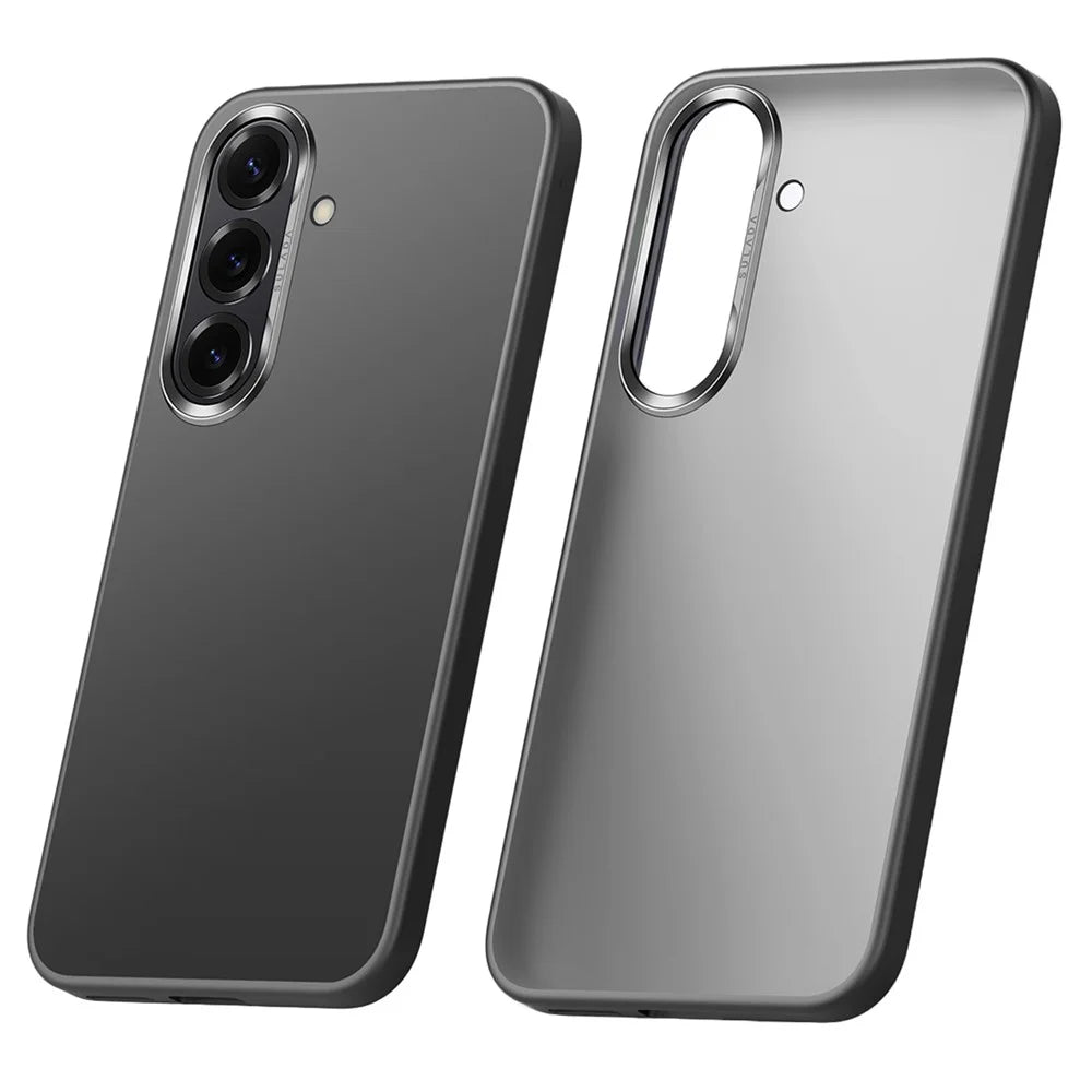 SULADA For Samsung Galaxy S26 Case PC+TPU Shockproof Matte Phone Protector Cover - Titanium Black - 1