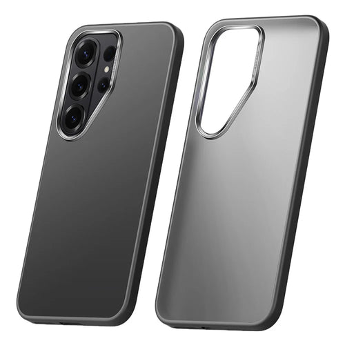 SULADA For Samsung Galaxy S26 Ultra Case PC+TPU Shockproof Matte Phone Protector Cover - Titanium Black - 1