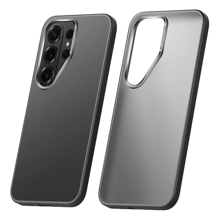 SULADA For Samsung Galaxy S26 Ultra Case PC+TPU Shockproof Matte Phone Protector Cover - Titanium Black - 1