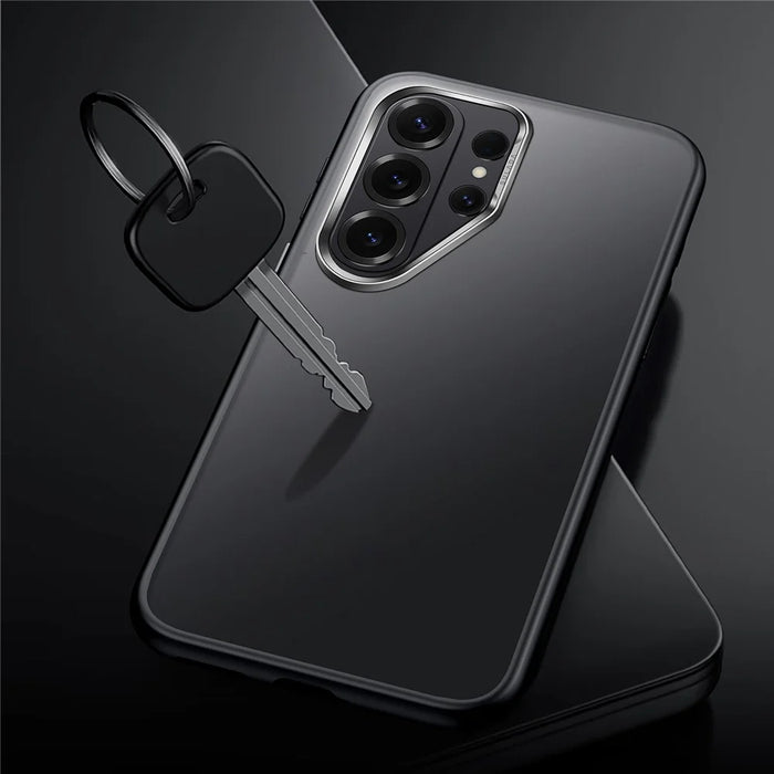 SULADA For Samsung Galaxy S26 Ultra Case PC+TPU Shockproof Matte Phone Protector Cover - Titanium Black - 4