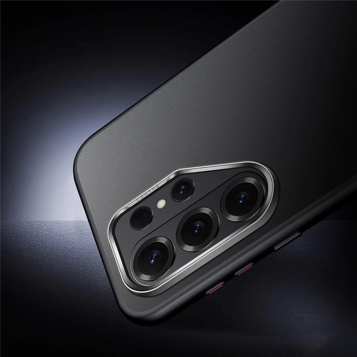 SULADA For Samsung Galaxy S26 Ultra Case PC+TPU Shockproof Matte Phone Protector Cover - Titanium Black - 7