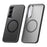 SULADA For Samsung Galaxy S26 Magnetic Case PC + TPU Phone Cover - Titanium Black - 1