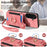 For Samsung Galaxy S26 Retro PU Leather Case Phone Cover with RFID Blocking Card Holder  /  Ring Holder - Pink - 5