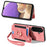 For Samsung Galaxy S26+ Retro PU Leather Case Phone Cover with RFID Blocking Card Holder  /  Ring Holder - Pink - 2