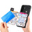 For Samsung Galaxy S26 Leather Phone Cover with RFID Blocking Zipper Card Bag Kickstand - Black - 2