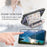For Samsung Galaxy S26 Leather Phone Cover with RFID Blocking Zipper Card Bag Kickstand - Black - 7