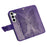 For Samsung Galaxy S26+ Case with Strap Butterfly Pattern PU Leather Wallet Phone Cover - Dark Purple - 3