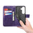 For Samsung Galaxy S26+ Case with Strap Butterfly Pattern PU Leather Wallet Phone Cover - Dark Purple - 4