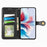 For Samsung Galaxy S26 Case Wallet Stand Leather Phone Cover with Wrist Strap - Black - 2