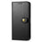 For Samsung Galaxy S26 Case Wallet Stand Leather Phone Cover with Wrist Strap - Black - 5