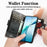 CASENEO For Samsung Galaxy S26+ Phone Cases PU Leather Cover Stand with RFID Blocking Wallet - Black - 4