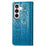 For Samsung Galaxy S26 Case Flip Wallet Leather Phone Cover with Cute Cat Dog Pattern - Blue - 6