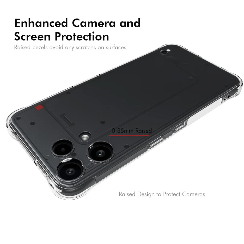 ENKAY HAT PRINCE For Nothing Phone (3a) Lite 5G Clear Phone Case   Shockproof Anti-slip TPU Cover - Transparent - 3