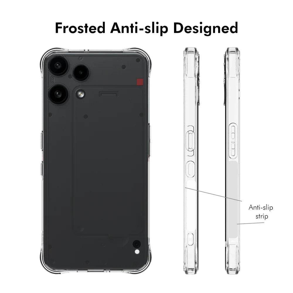 ENKAY HAT PRINCE For Nothing Phone (3a) Lite 5G Clear Phone Case   Shockproof Anti-slip TPU Cover - Transparent - 4