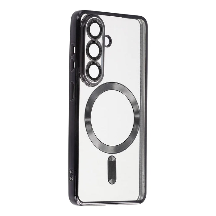 X-LEVEL For Samsung Galaxy S26 Magnetic Case Flexible TPU Clear Phone Cover with Lens Film - Black - 2
