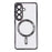 X-LEVEL For Samsung Galaxy S26+ Magnetic Case Flexible TPU Clear Phone Cover with Lens Film - Black - 1