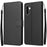 For Samsung Galaxy A57 5G Case Wallet Stand PU Leather Phone Cover with Wrist Strap - Black - 1
