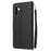 For Samsung Galaxy A57 5G Case Wallet Stand PU Leather Phone Cover with Wrist Strap - Black - 6